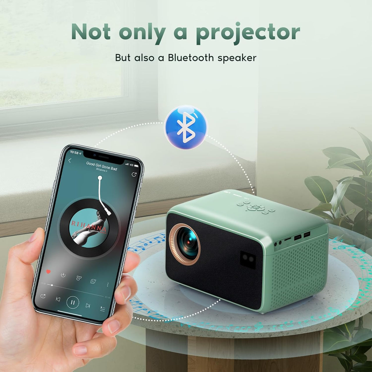 Video Beam Full Hd 20.000l Wifi Proyección 4k 1080p Full HD