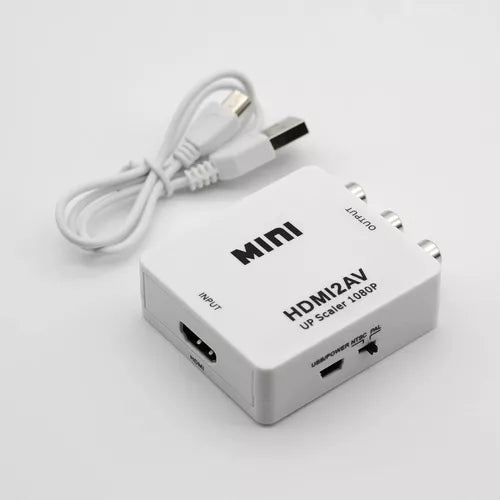 Adaptador Hdmi A Rca O Convertidor Hdmi A Rca 1080p Hdmi2av