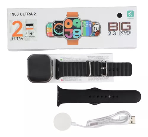 Reloj Smartwatch T900 Ultra 2 Serie 9 Año 2024 Con 2 Correas